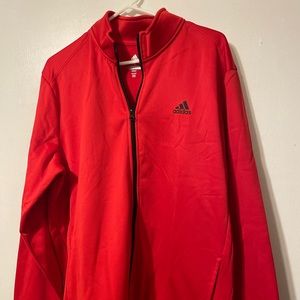 Adidas jacket XL. Red. New, never worn.